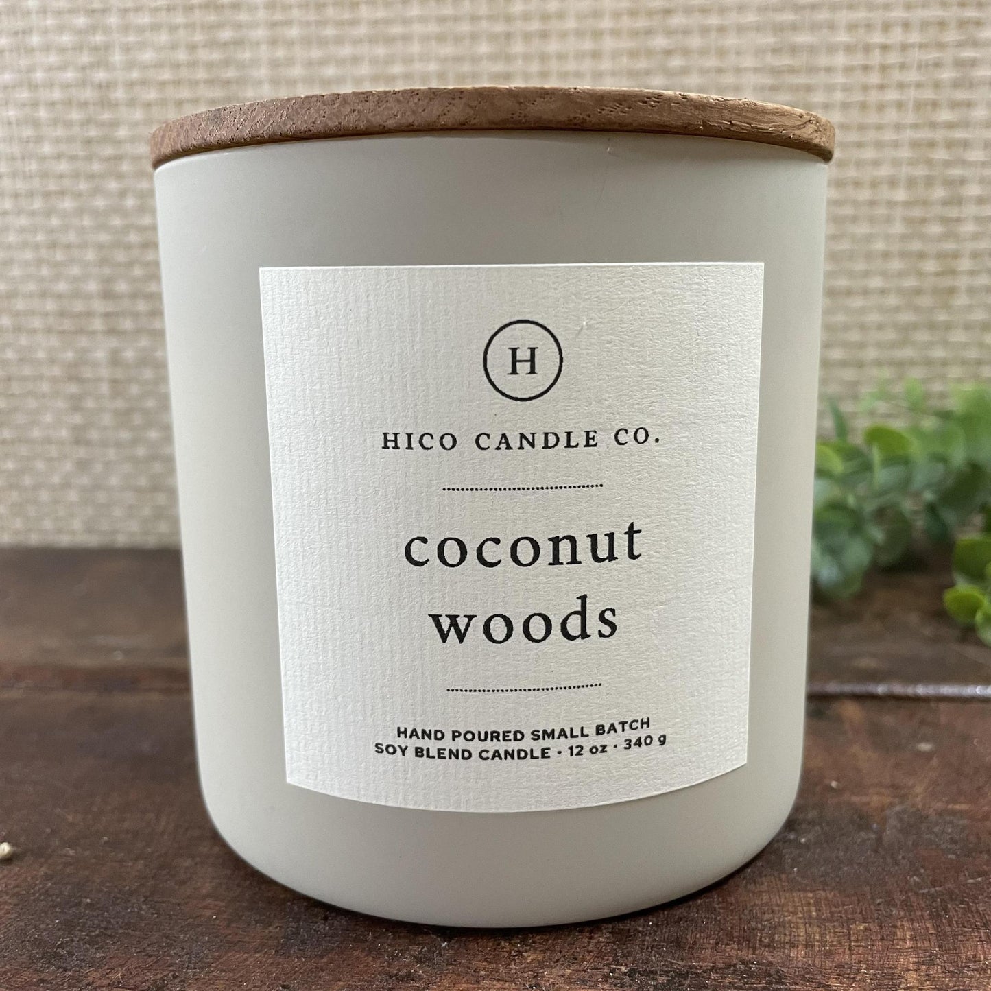 Coconut Woods Candle - Hico Candle Company 12oz