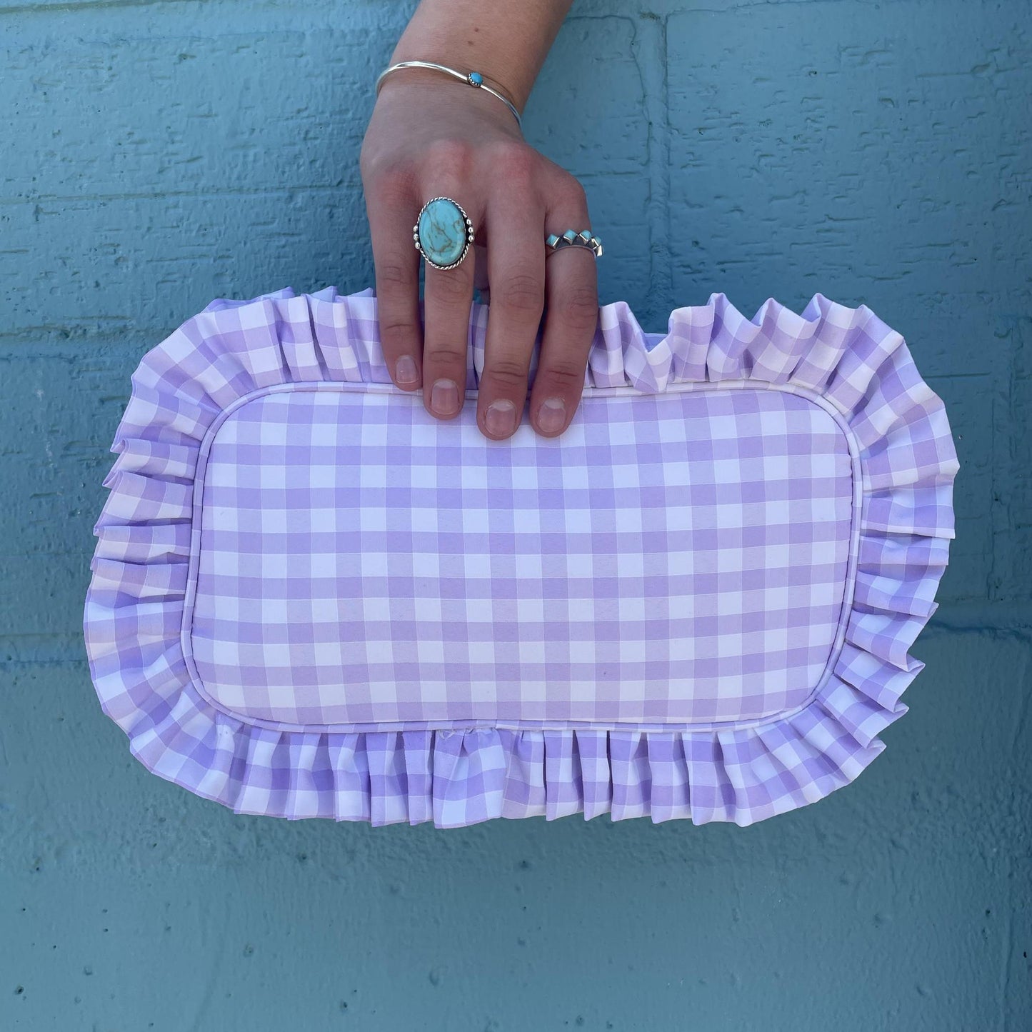 Purple Gingham Bag- Mugsby