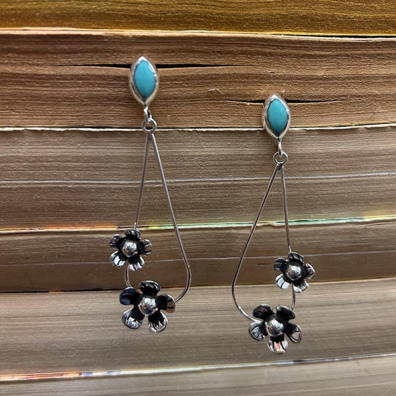 Teardrop Flower Earring- Boho Sol