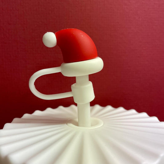 Christmas Straw Topper - Santa Hat