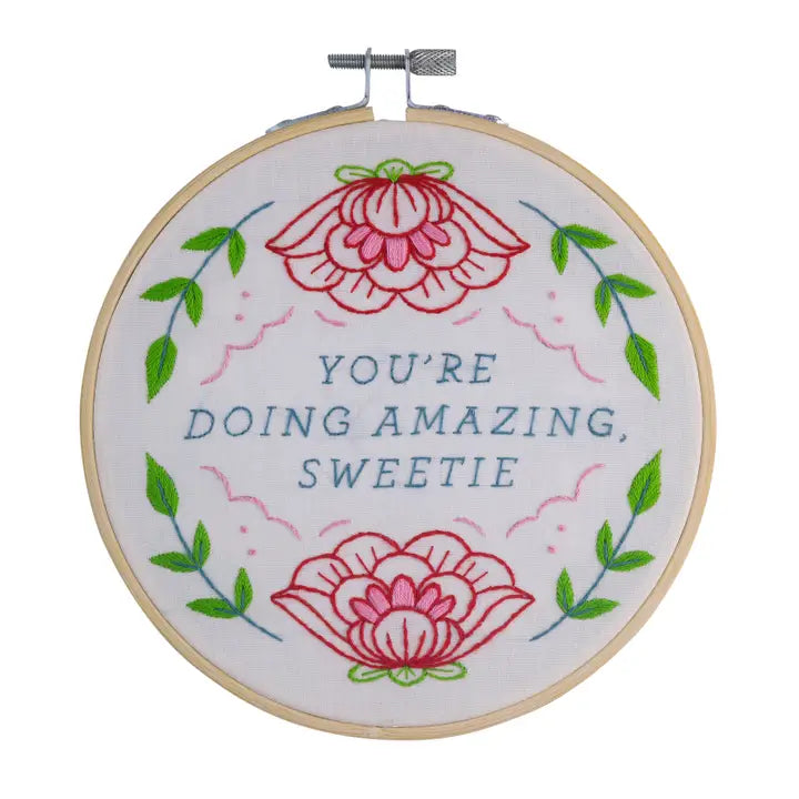 You're Doing Amazing Sweetie Embroidery Kit - Funatic