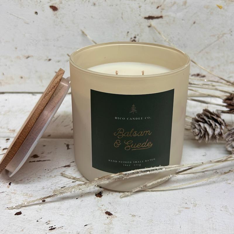 Balsam & Suede Candle- Hico Candle Co.