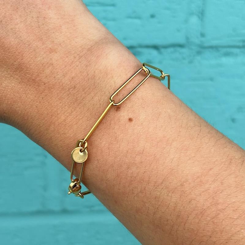 Paperclip Gold Chain- Bracelet