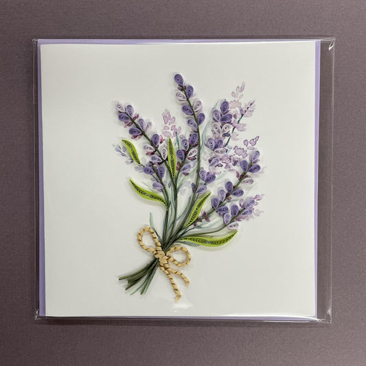 Lavender Quilling Card - 5x5