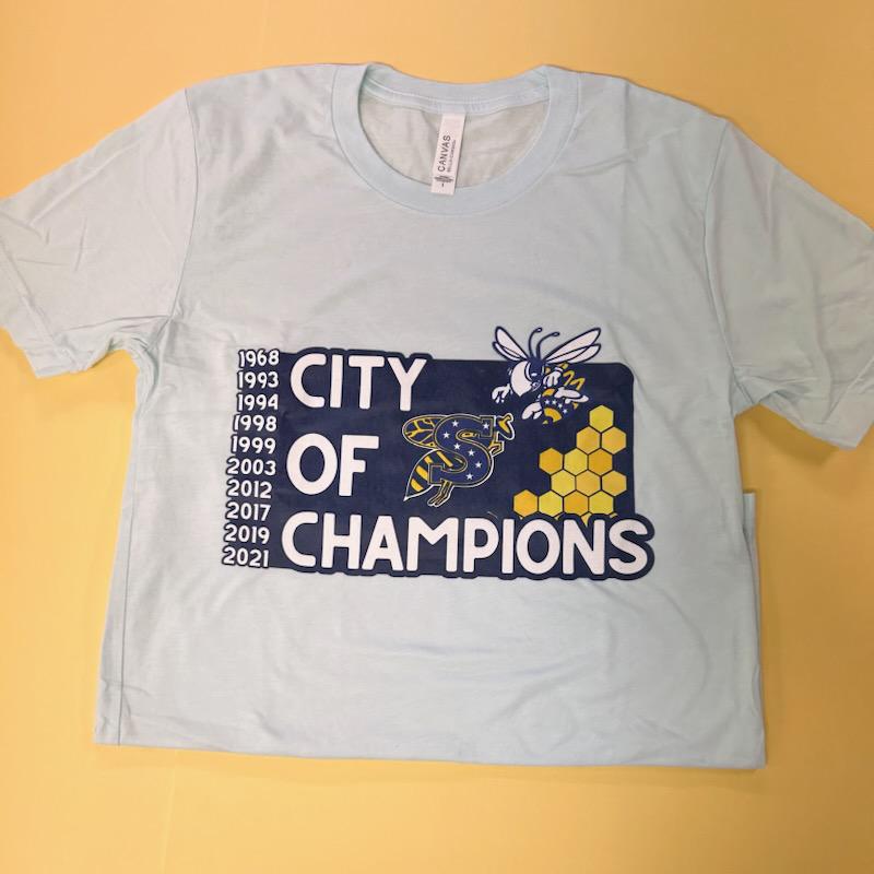 City of Champions- Ice Blue T-shirt