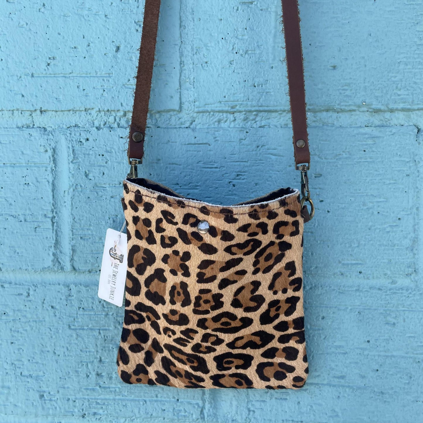 Leather & Hide Leopard- Purse