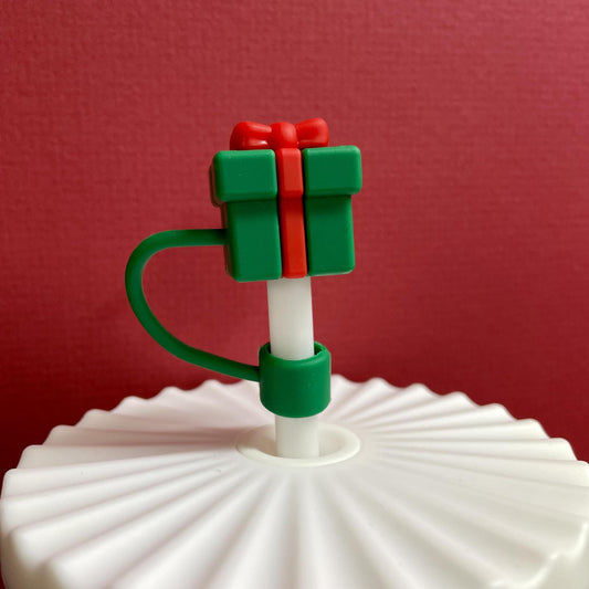 Christmas Straw Topper - Present