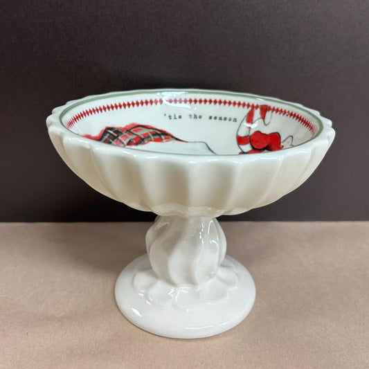 Vintage Santa Candy Bowl- Mud Pie