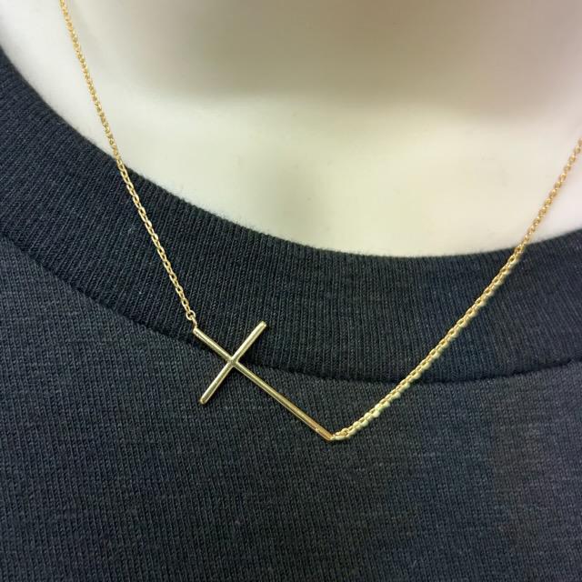 Cross Gold Necklace- FC