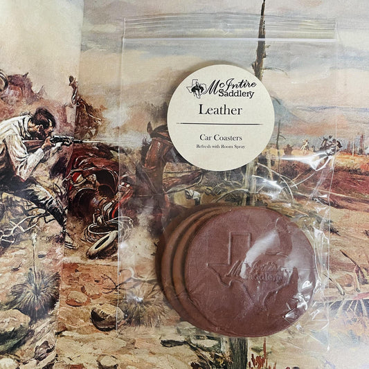 "Leather" Car Coaster -McIntire