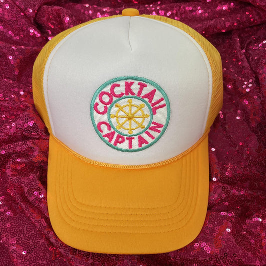 Cocktail Captain Trucker- Lucky Girl