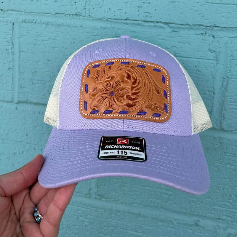 Floral Patch Light Purple Hat- McIntire Saddlery