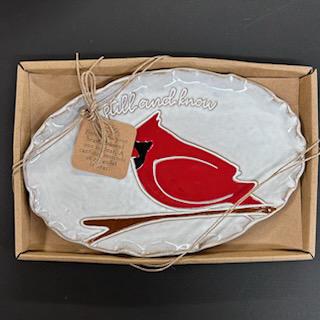 Cardinal Sentiment Plate- Mud Pie