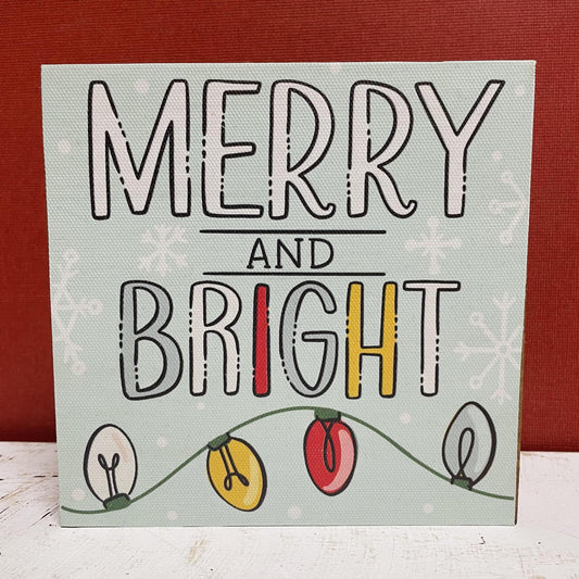 Merry And Bright Sign- Glory Haus