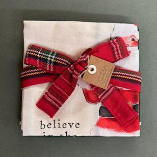 Believe Santa Towel Set- Christmas Mud Pie