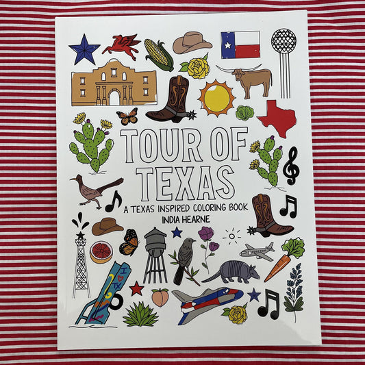 Tour of Texas- Coloring Book