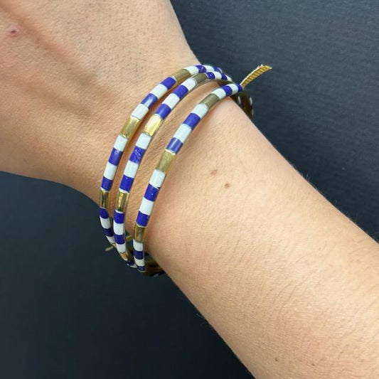 Purple Striped Bangles- Spirit Jewelry