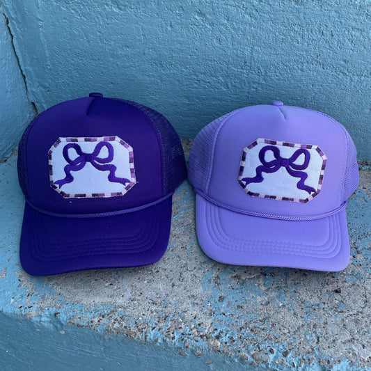 Purple Bow- Trucker Hat