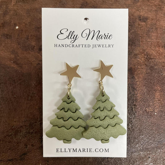 Starlit Christmas Tree Dangles - Elly Marie