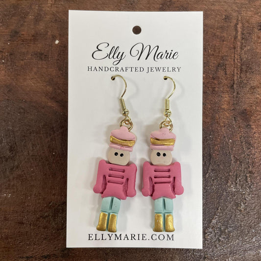 Nutcracker Clay Cutout Earrings - Elly Marie