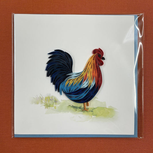 Rooster Quilling Card - 5x5