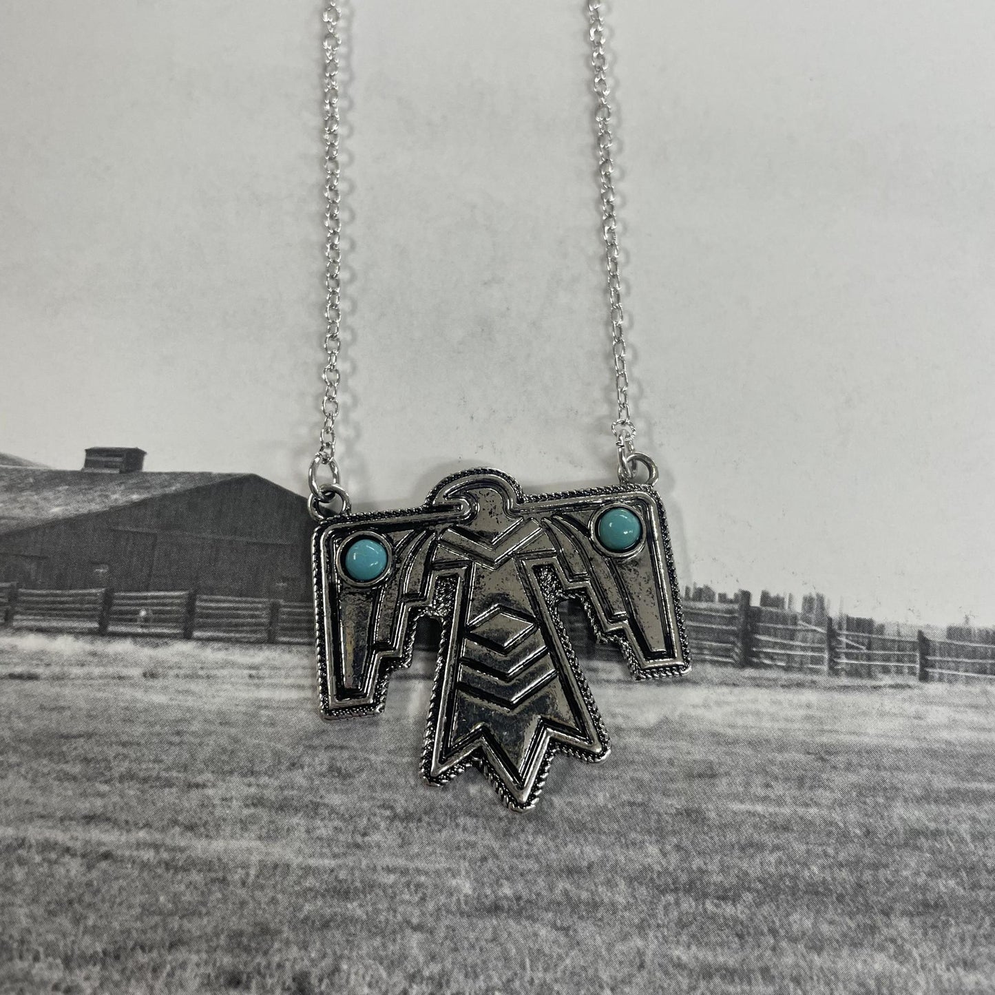 Thunder Bird  Necklace- Boho Ranch