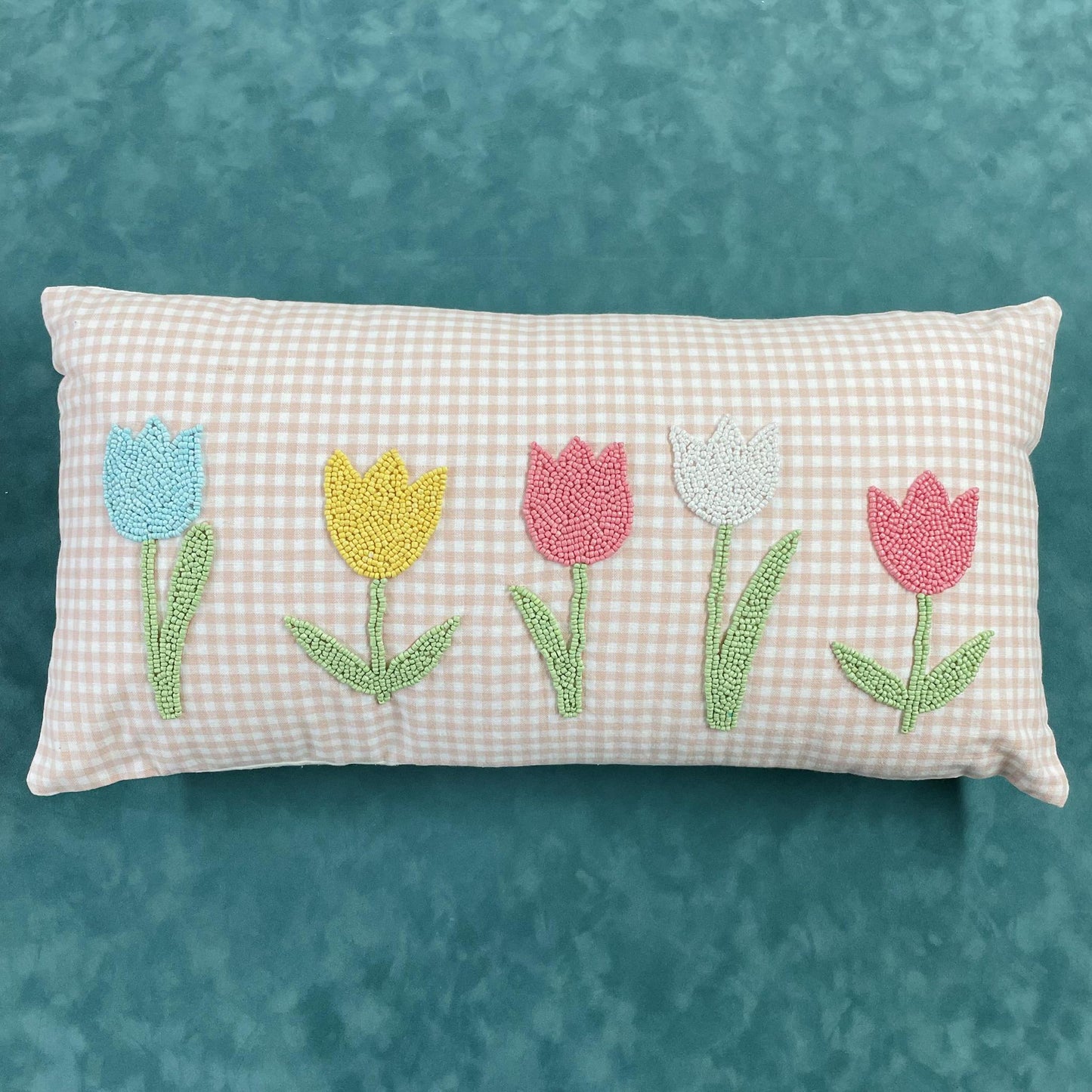 Tulip Easter Pillow - Mud Pie