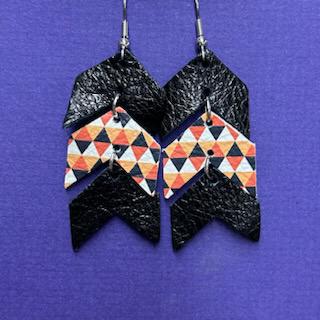 Three-layered Halloween- Earrings