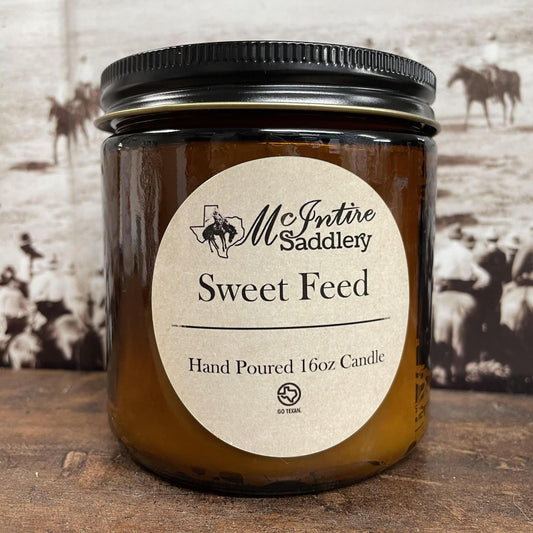 Sweet Feed 16oz Candle- McIntire Saddlery