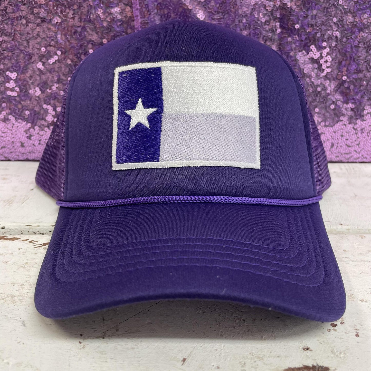 Purple Texas Flag- Trucker Hat