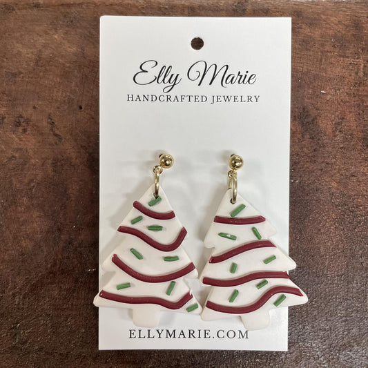 Tree Cake Dangle Earrings - Elly Marie