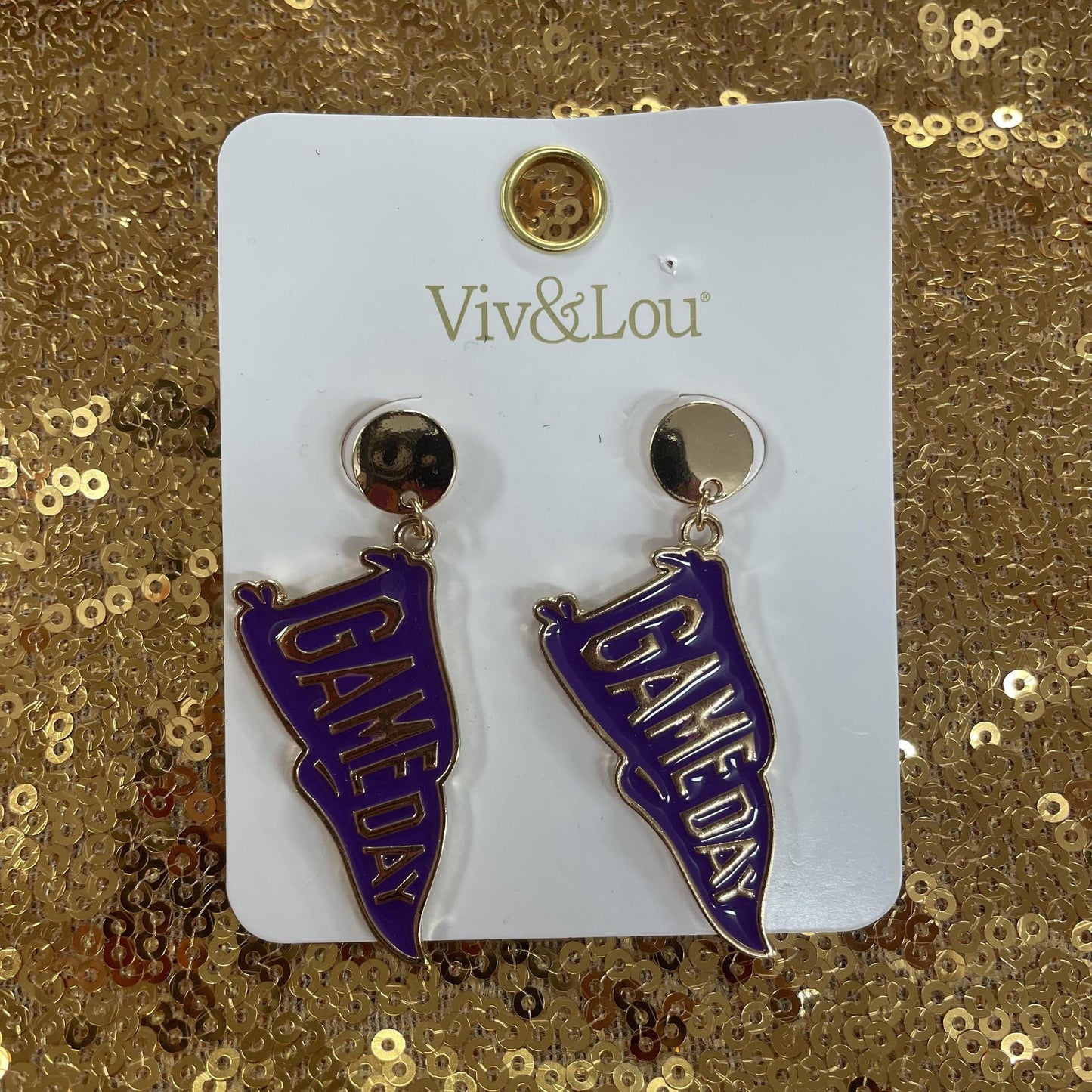 Pennants Game Day Earrings