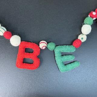 Be Merry Felt Garland- Mud Pie