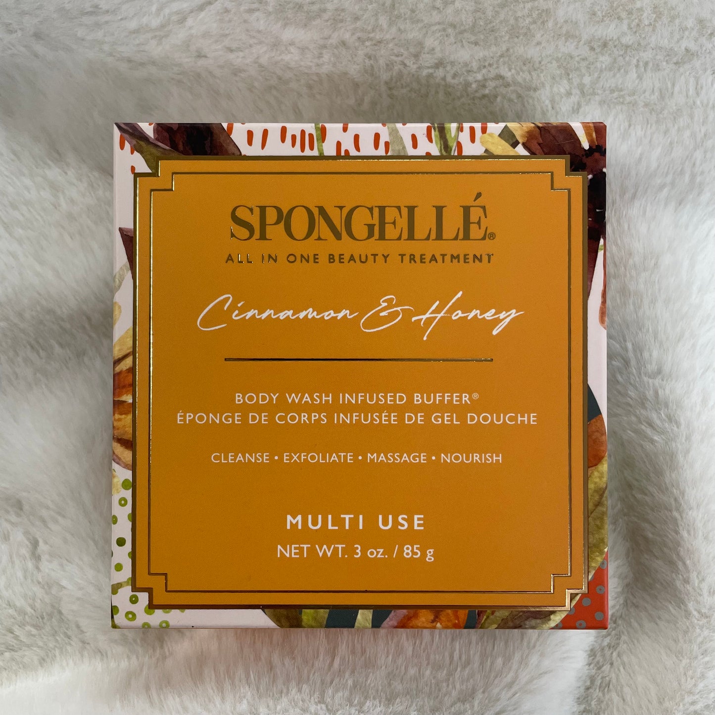 "Cinnamon & Honey" Body Wash Buffer 85g -Spongelle