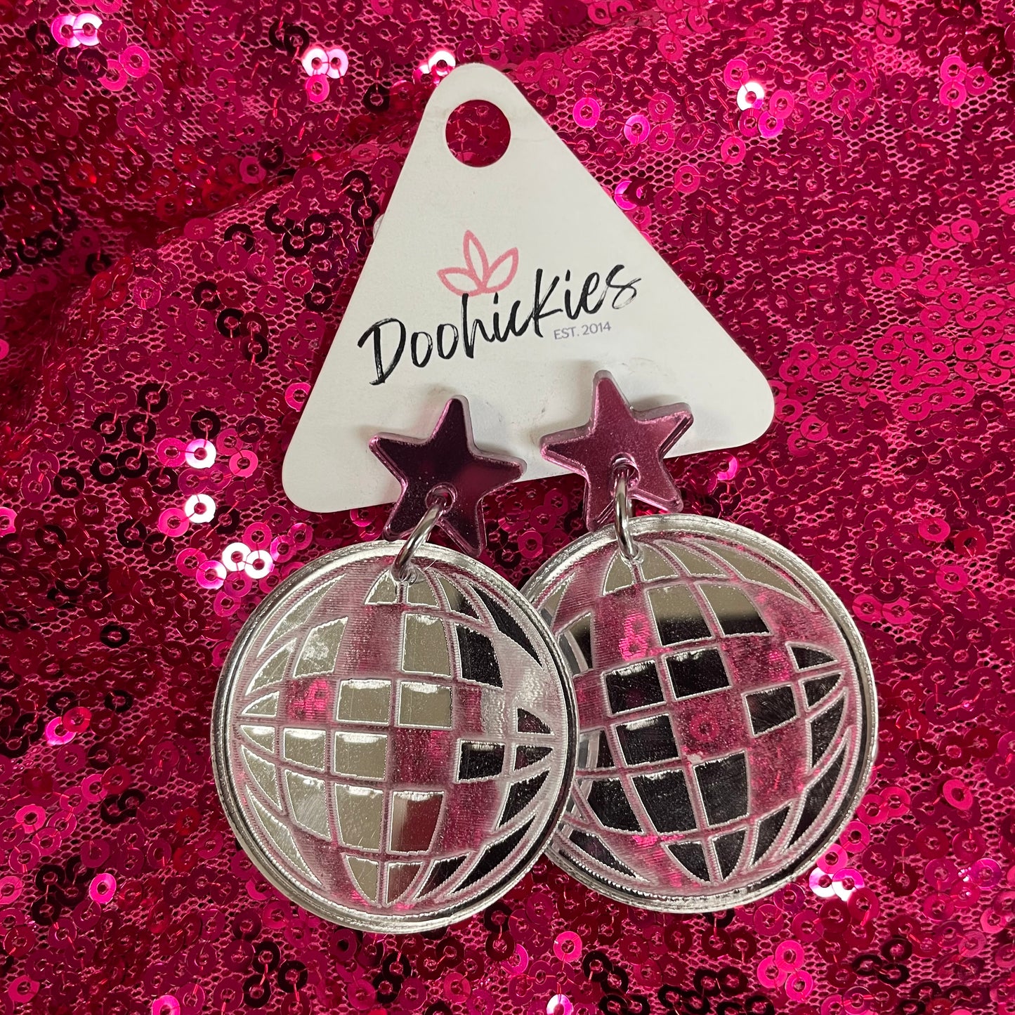 2" Disco Ball Earrings