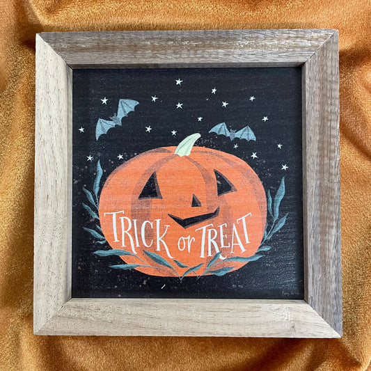 Trick or Treat Pumpkin- Sign