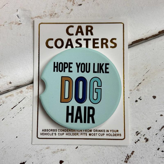 Dog Hair Car Coaster- Mugsby