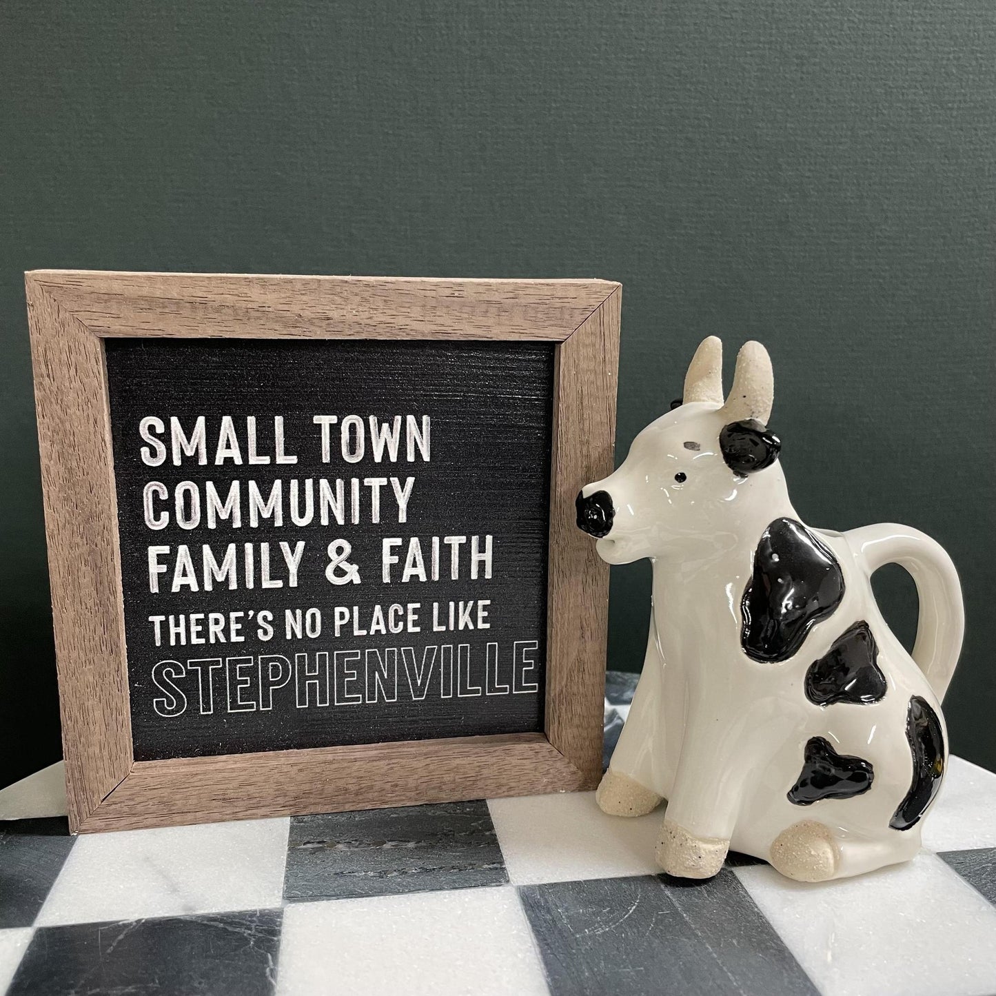 Small Town, Community, Faith… Sign 4x4