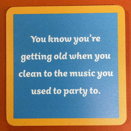 Clean to Music Coasters- Drinks On Me