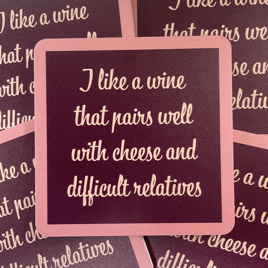 Wine Pairing Coaster- Drinks On Me