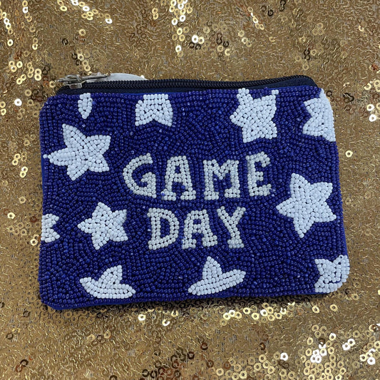 Navy Game Day Star Coin Purse - Viv&Lou