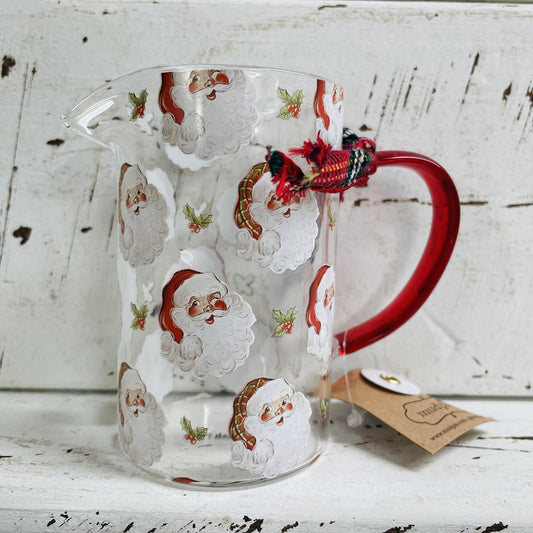 Santa Repeat Classic Bud Vase - Christmas Mud Pie