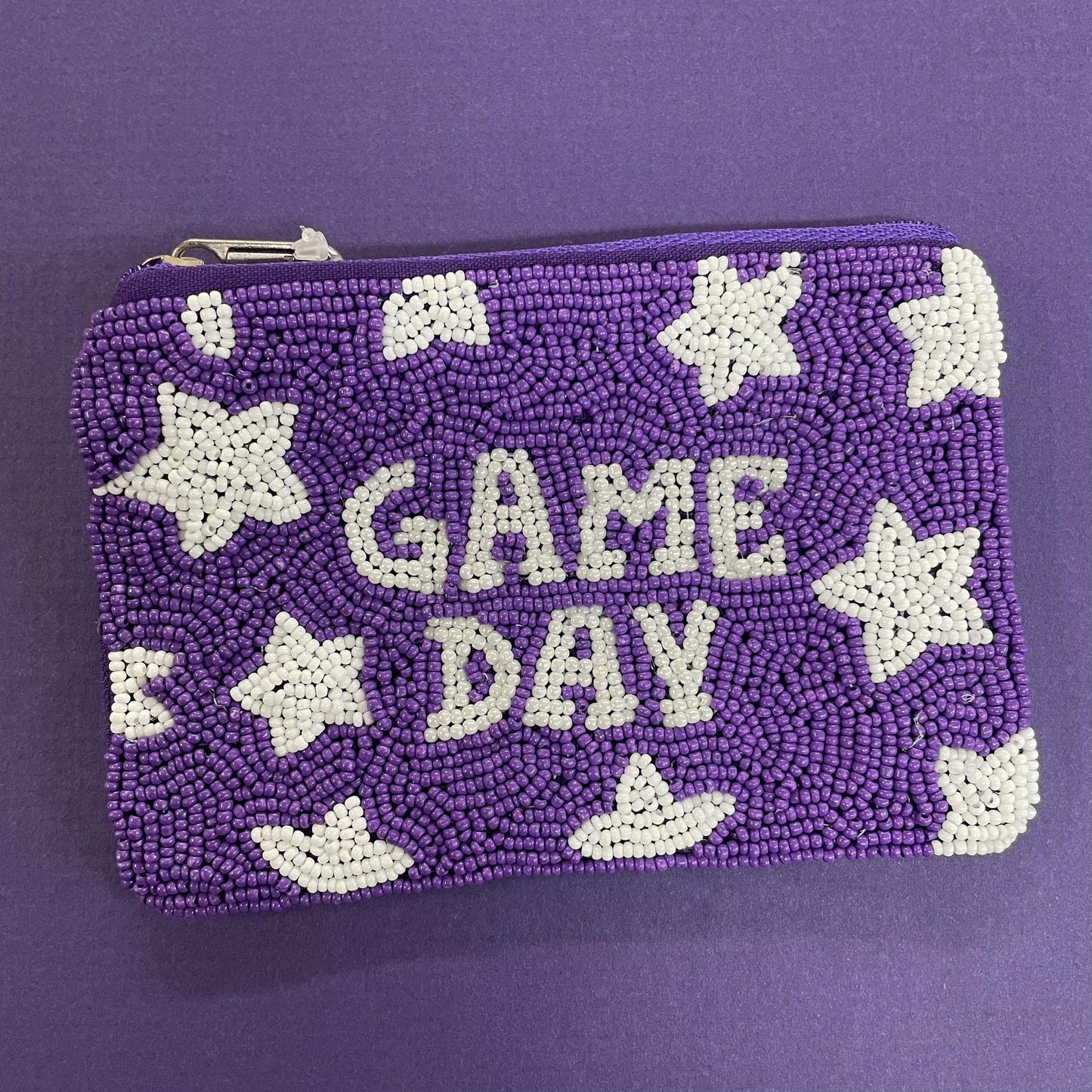 Purple Star Game Day Coin Purse - Viv&Lou