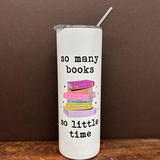 So Many Books Tumbler- Mugsby