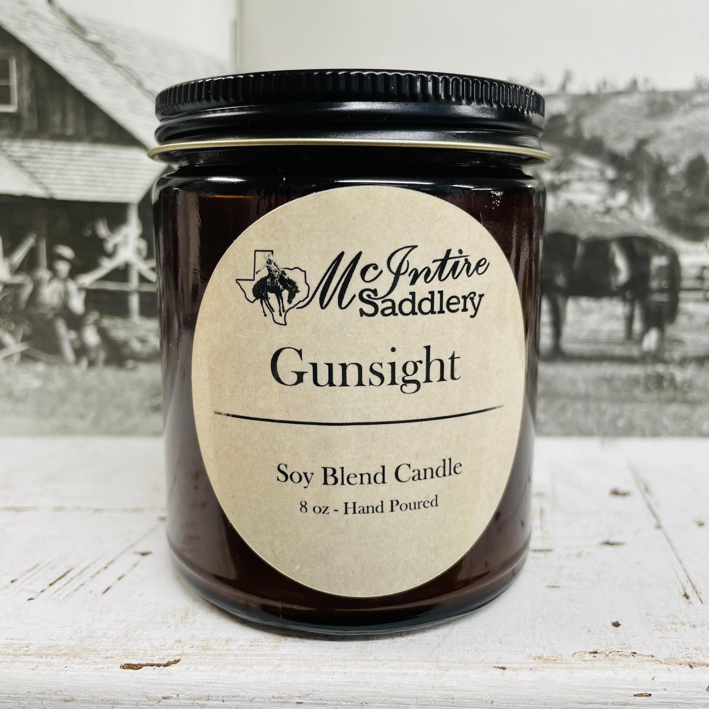 "Gunsight" Candle -McIntire Saddlery