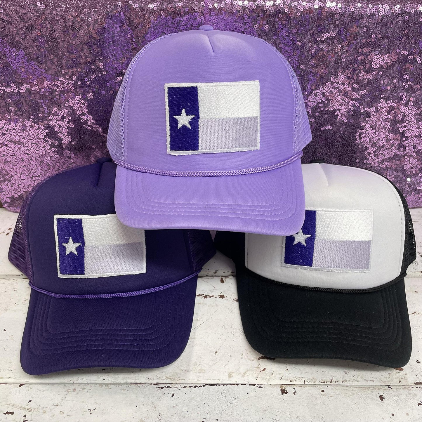 Purple Texas Flag- Trucker Hat