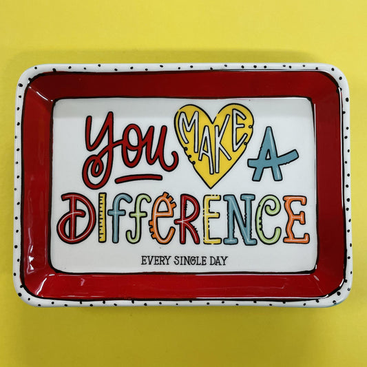 You Make A Difference Trinket Tray - Glory Haus