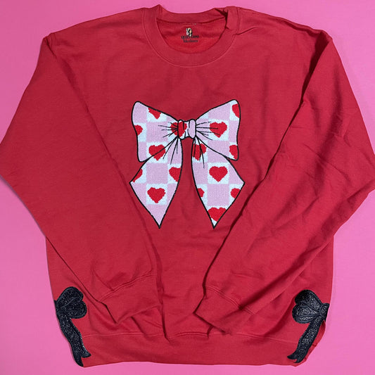 Chenille Bow Sweatshirt