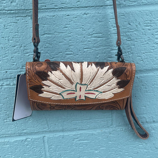 Feather Design- Handbag- American Darling