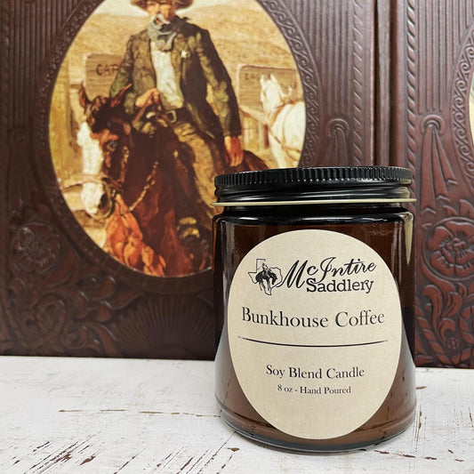 "Bunkhouse Coffee" Candle -McIntire Saddlery